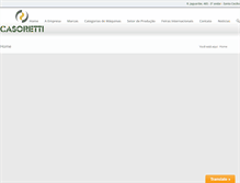 Tablet Screenshot of casoretti.com.br